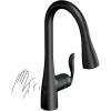Moen Arbor Spot Resist Stainless Motionsense Wave Sensor Touchless One-Handle Single Hole Kitchen Sink Faucet, 7594EWSRS(Matte Black)