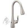 Moen Arbor Spot Resist Stainless Motionsense Wave Sensor Touchless One-Handle Single Hole Kitchen Sink Faucet, 7594EWSRS(Stainless)