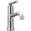Moen Belfield Chrome One-Handle Bathroom Sink Faucet with Drain Assembly and Optional Deckplate, 6402(Chrome)