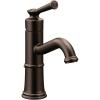 Moen Belfield Chrome One-Handle Bathroom Sink Faucet with Drain Assembly and Optional Deckplate, 6402(Oil Rubbed Bronze)