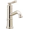 Moen Belfield Chrome One-Handle Bathroom Sink Faucet with Drain Assembly and Optional Deckplate, 6402(Polished Nickel)