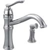 Moen Belfield Oil Rubbed Bronze Traditional One Handle High Arc Kitchen Faucet with Side Spray and Optional Deckplate Included, 7245ORB(Chrome)