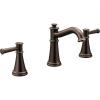Moen Belfield Oil Rubbed Bronze Two-Handle 8-Inch Widespread Bathroom Faucet Trim Kit, Valve Required, T6405ORB(Oil Rubbed Bronze)