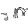 Moen Brantford Brushed Nickel 2-Handle Deck Mount Roman Tub Faucet Trim Kit, Valve Required, T4943BN(Chrome)
