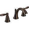 Moen Brantford Oil-Rubbed Bronze Two-Handle Widespread Bathroom Faucet Trim Kit Bathroom Faucets for Sink 3-hole Deck Mounted Setup, (Valve Required), T6620ORB(Oil Rubbed Bronze)