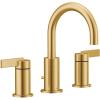 Moen Brushed Gold Cia Widespread 2-Handle High-Arc Bathroom Faucet for 3-Hole Bath Sink, Valve Required, T6222BG(Brushed Gold)