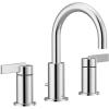 Moen Brushed Gold Cia Widespread 2-Handle High-Arc Bathroom Faucet for 3-Hole Bath Sink, Valve Required, T6222BG(Chrome)