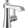 Moen Brushed Gold Flara One-Handle Single Hole Bathroom Faucet with Drain Assembly, S6981BG(Chrome)