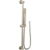 Moen Brushed Gold Modern Eco-Performance Handshower, Handheld Shower with 30-Inch Slide Bar and 69-Inch Metal Hose, 3887EPBG(Brushed Nickel)