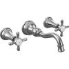 Moen Brushed Gold Weymouth 2-Handle Wall Mount High-Arc Bathroom Faucet (Valve Sold Separately), TS42112BG(Polished Chrome)