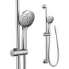 Moen Brushed Nickel Eco-Performance 5-Function Handheld Removable Shower Head, Adjustable 30-Inch Slide Bar and 69-Inch Long Hose, 3558EPBN(Chrome)