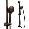 Moen Brushed Nickel Eco-Performance 5-Function Handheld Removable Shower Head, Adjustable 30-Inch Slide Bar and 69-Inch Long Hose, 3558EPBN(Oil Rubbed Bronze)