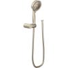 Moen Brushed Nickel Four Function Eco-Performance Handheld Shower with Wall Bracket and 69-Inch Hose, 3636EPBN(Brushed Nickel)