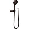 Moen Brushed Nickel Four Function Eco-Performance Handheld Shower with Wall Bracket and 69-Inch Hose, 3636EPBN(Oil Rubbed Bronze)