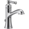 Moen Dartmoor Matte Black Single Handle Bathroom Sink Faucet with Optional Deckplate, 6803BL(Chrome)