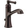 Moen Dartmoor Matte Black Single Handle Bathroom Sink Faucet with Optional Deckplate, 6803BL(Oil Rubbed Bronze)