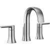 Moen Doux Chrome Two-Handle 8-Inch Widespread Lever Handle Bathroom Faucet Trim Kit, Valve Required, TS6925