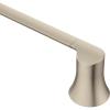 Moen Doux Matte Black 24-Inch Single -Towel Bar, YB0224BL(Brushed Nickel)