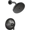 Moen Doux Matte Black Posi-Temp Shower Only Kit, Valve Required, TS2202BL(Matte Black)