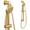 Moen Eco Performance Single Function Handheld Showerhead, 24 Inch Slide Bar, Brushed Gold Finish, 3868EPBG(Brushed Gold)