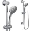 Moen Eco Performance Single Function Handheld Showerhead, 24 Inch Slide Bar, Brushed Gold Finish, 3868EPBG(Chrome)