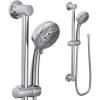 Moen Eco-Performance Oil-Rubbed Bronze 4-Spray Pattern Detachable Handheld Showerhead with 69-Inch-Long Hose with 30-Inch Slide Bar, 3669EPORB(Chrome)