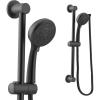Moen Eco-Performance Oil-Rubbed Bronze 4-Spray Pattern Detachable Handheld Showerhead with 69-Inch-Long Hose with 30-Inch Slide Bar, 3669EPORB(Matte Black)