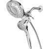 Moen Engage Chrome Magnetix 2-in-1 Combo Rain Showerhead with Detachable Handheld Shower Spray, Featuring Magnetic Docking System, 26009(Chrome)