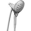 Moen Engage Magnetix Six-Function 5.5-Inch Handheld Showerhead with Magnetic Docking System, Brushed Gold, 3662EPBG(Chrome)