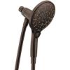Moen Engage Magnetix Six-Function 5.5-Inch Handheld Showerhead with Magnetic Docking System, Brushed Gold, 3662EPBG(Oil Rubbed Bronze)