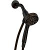 Moen Engage Magnetix Spot Resist Brushed Nickel 3.5-Inch Six-Function Detachable Handheld Showerhead with Magnetic Docking System, 26100SRN(Mediterranean Bronze)