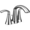 Moen Glyde Brushed Nickel Two-Handle High Arc Centerset Bathroom Faucet, 6172BN(Chrome)
