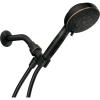 Moen Mediterranean Bronze Hydro Energetix High Pressure Shower Head with Handheld Sprayer Featuring 8 Spray Settings, 200H0BRB((Pack of 1))