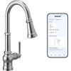Moen Paterson Matte Black Water Filtration One-Handle High Arc Pulldown Kitchen Faucet, Water Filter for Sink Faucet Sold Separately, FS72003BL(Chrome)
