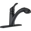 Moen Renzo Matte Black One-Handle Pullout Kitchen or Laundry Faucet Featuring Power Clean, CA87316BL