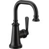 Moen S44101BL Colinet One-Handle Single Hole Traditional Bathroom Sink Faucet, Matte Black