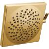 Moen S6345BG Velocity Two-Function Square Shower Head Featuring Immersion Rainshower Technology, 8.5-Inch, Brushed Gold(Brushed Gold)