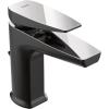 Moen S8000 Via One-Handle Modern Bathroom Faucet, Matte Black and Chrome(Matte Black/Chrome)