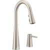 Moen Sleek Spot Resist Stainless One-Handle High Arc Kitchen Faucet with In-Deck Handle for 2-Hole Sink Setups, 7871SRS(Spot Resist Stainless)