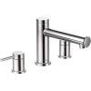 Moen T393BG Align 2-Handle Deck Mount Modern Roman Tub Faucet Trim Kit, Valve Required, Brushed Gold(Chrome)