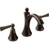 Moen T4520ORB Wynford Two-Handle Widespread High-Arc Bathroom Faucet without Valve, Oil-Rubbed Bronze
