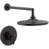 Moen TS22002EP Arris Posi-Temp Pressure Balancing Modern Shower Trim Kit with 10-Inch Eco-Performance Rainshower, Valve Required, Chrome(Matte Black)