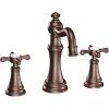 Moen TS42114ORB Weymouth Two-Handle Widespread Cross Handle Bathroom Faucet Trim Kit, Valve Required, Oil Rubbed Bronze
