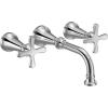 Moen TS44103 Colinet Traditional Two-Handle Widespread High-Arc Bathroom Faucet with Cross Handles, Valve Required, Chrome(Chrome)