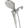Moen Verso Brushed Nickel Eight-Function 7″ Wide Spray Shower Head and Detachable Handshower Combo with 72″ Hose, 220C3BN(Brushed Nickel)