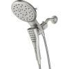 Moen Verso Chrome Round Rain Shower Head and Detachable Handshower Combination with Magnetix Docking System and 60-inch Metal Hose, 220C2(Chrome)
