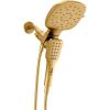 Moen Verso Eco-Performance Infiniti Dial Square Rain Shower Head with Detachable Hand Shower Combo, 7-Inch Spray Head, Brushed Gold, 220C5EPBG(Brushed Gold)