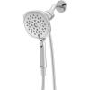 Moen Verso Infiniti Dial Square Handheld Shower, 5-Inch Diameter Spray Head, Matte Black, 220H5BL(Chrome)