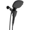 Moen Verso Matte Black Eco-Performance Infiniti Dial Square Standard Shower Head With Detachable Hand Shower Combo, 7-Inch Spray Head, 220C4EPBL(Matte Black)