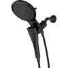 Moen Verso Round Rain Showerhead and Handshower Combination with Infiniti Dial and Magnetix Docking, 60″ Hose, Matte Black, 220C2EPBL(Matte Black)